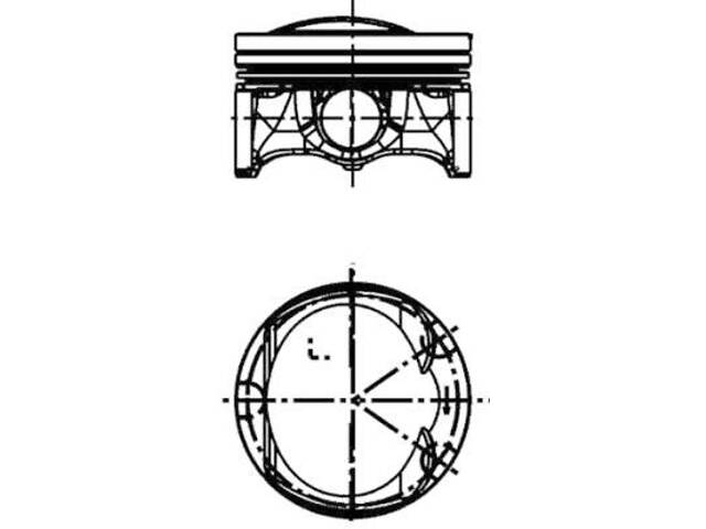 Поршень AUDI TT (8J9) / VW GOLF (5K1) / AUDI A3 (8P7) / AUDI A5 (8T3) 2003-2022 г.