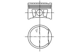 Поршень двигуна DACIA / NISSAN / RENAULT K4M 1,6B 79,51 STD