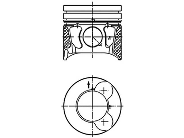 Поршень двигуна Fiat 2.0 D Multijet 2.0 BlueHDi +0.25