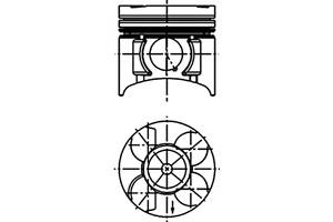 Поршень двигуна OPEL 79,25