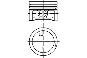 Поршень двигуна SMART M160 63,50 STD