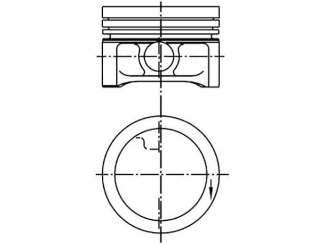 Поршень KOLBENSCHMIDT 99455610