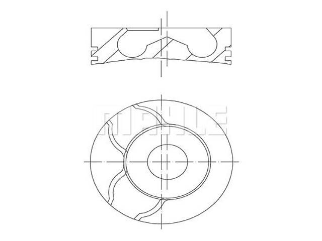 Поршень MAHLE 101502