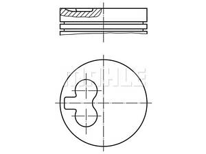 Поршень Mahle AUDI/VW/VOLVO 100,80,Golf,Jetta,LT 28-35,40-55,760,940,960 1,6TD-2,4TD -96