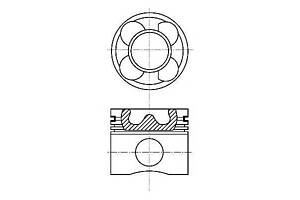 Поршень NURAL 8713760600 на FIAT PUNTO Van (199)