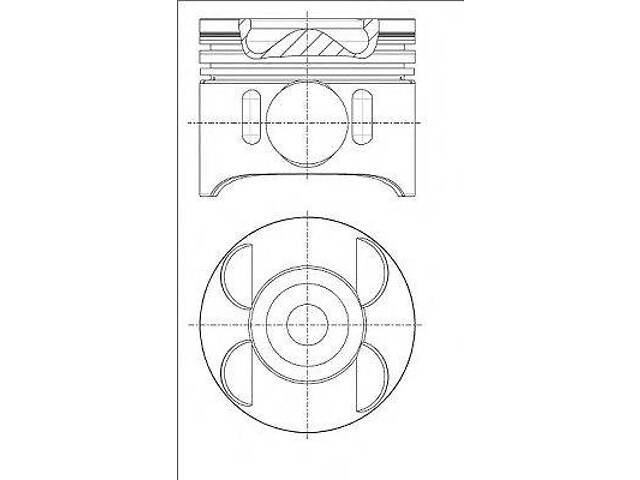 Поршень NURAL 8742870000 на MERCEDES-BENZ SPRINTER 3-t фургон (906)