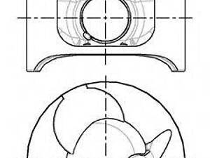 Поршень NURAL 8774310710 на MERCEDES-BENZ T1 фургон (601)