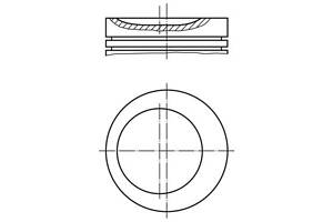 Поршень OPEL KADETT / OPEL ASTRA F (T92) / OPEL OMEGA A (V87) 1981-2000 г.