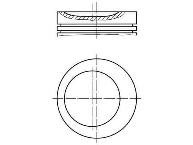 Поршень OPEL KADETT / OPEL ASTRA F (T92) / OPEL OMEGA A (V87) 1981-2000 г.