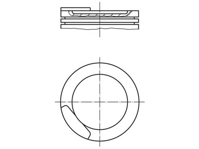 Поршень OPEL KADETT / OPEL ASTRA G (T98) / OPEL CORSA A (S83) 1981-2009 г.