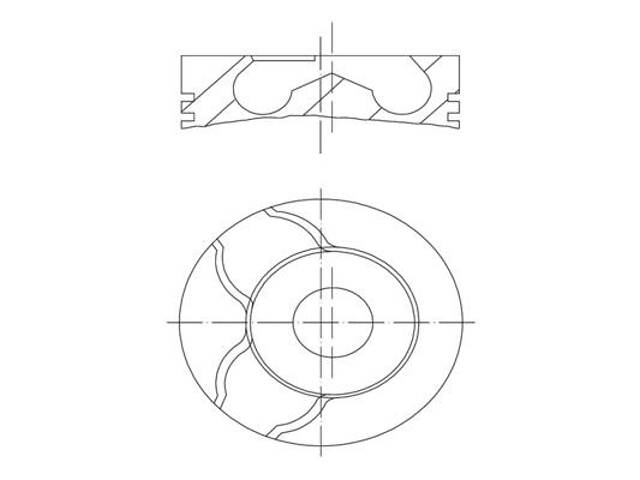 Поршень RENAULT LAGUNA (KG0/1_) / RENAULT SCENIC (JM0/1_) 2001-2015 г.