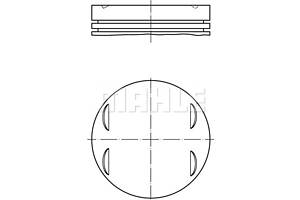 Поршень с кольцами, (92.9mm, STD) MERCEDES M272-M273 3.5/4.7 04-