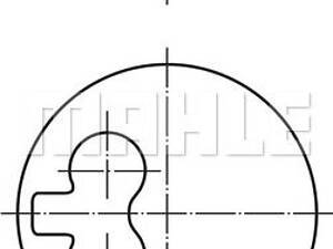 Поршень с кольцами, 1.9/2.4D 79,51mm