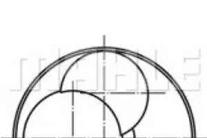 Поршень з кільцями, CDI (косий шатун) 88.5mm