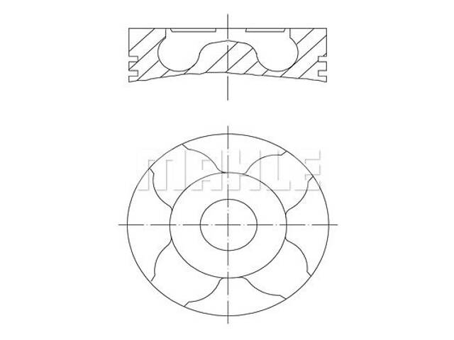 Поршень с кольцами, OPEL Agila, Combo, Corsa, Meriba, Tigra4 SUZUKI Ignis, Swift, Wagon R+, 1.3, 03-