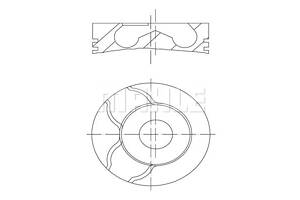 Поршень с кольцами, RENAULT Kangoo, 1.9, 00-