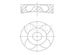 Поршень с кольцами, TDI 89.5mm