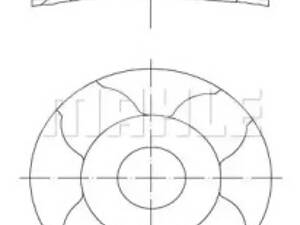 Поршень з кільцями, TDI 89.5mm