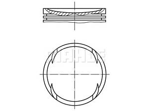 Поршень с кольцами, VW Caddy II, 1.4, 00-05