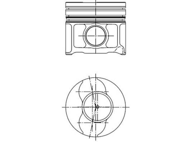 Поршень с кольцами 0,40мм