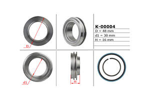 Поршень штока рульової рейки 30,00/48,00/16,00 K-00004 MERCEDES-BENZ ML W164 05-11, S-Class W221 06-13, GL X164 06-12, CL C216 06-13