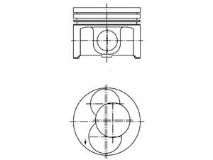 Поршень SKODA/VW 80,01 1,9SDi 97- 3-4 цыл. (пр-во KS)