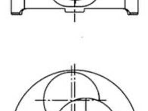 Поршень SKODA/VW 80,01 1,9SDi 97- 3-4 цыл. (пр-во KS)