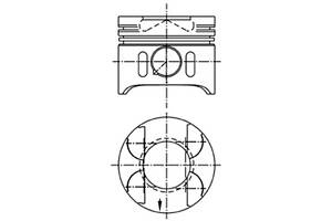 Поршень Sprinter OM646 (88mm+0.5) (2 турбіни)