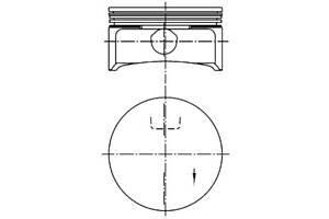 Поршень STD, OPEL Astra G/H/Vectra B/C 1.8 +16V 95-