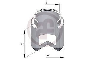 Поршень супорта перед Galant V/VI/Pagero II/L200/Land Cruiser 43x47,8