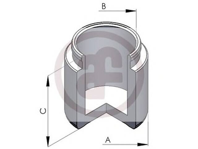 Поршень супорта перед Galant V/VI/Pagero II/L200/Land Cruiser 43x47,8