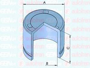 Поршень супорта перед Hyundai i30/Sonata/Kia Ceed/Cerato/Magentis/Soul/Nissan Cube/Juke 57x50,55