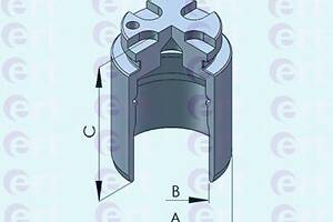Поршень тормозного суппорта для моделей: ALFA ROMEO (33, 33), MINI (COOPER,CLUBMAN,COOPER), OPEL (ASTRA,ASTRA,ASTRA,AST