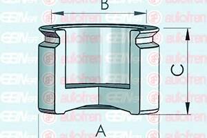 Поршень гальмівного супорта для моделей: ALFA ROMEO (6, 75), BMW (02,1500-2000,2500-3.3,2000-3.2,5-Series,6-Series,02-S