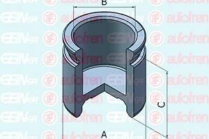 Поршень гальмівного супорта для моделей: AUDI (100,100), PORSCHE (924)