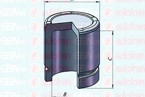 Поршень гальмівного супорта для моделей: CITROËN (AX, SAXO), PEUGEOT (106)