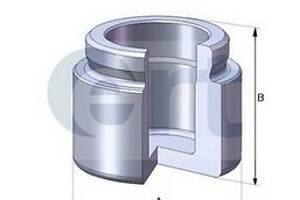 Поршень гальмівного супорта для моделей: MAZDA (MX-5, FAMILIA, 323, MX-5), MITSUBISHI (COLT, COLT, GALANT, LANCER), TOYOTA (