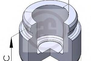 Поршень гальмівного супорта для моделей: MERCEDES-BENZ (SL, C-CLASS, E-CLASS, C-CLASS, CLK)
