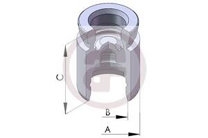 Поршень тормозного суппорта для моделей: SAAB (900, 9000), VOLVO (460,480,440)