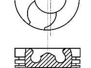 Поршень в комплекті на 1 циліндр, 1-й ремонт (+0,5) NURAL 8742230700 на RENAULT LAGUNA II (BG0/1_)