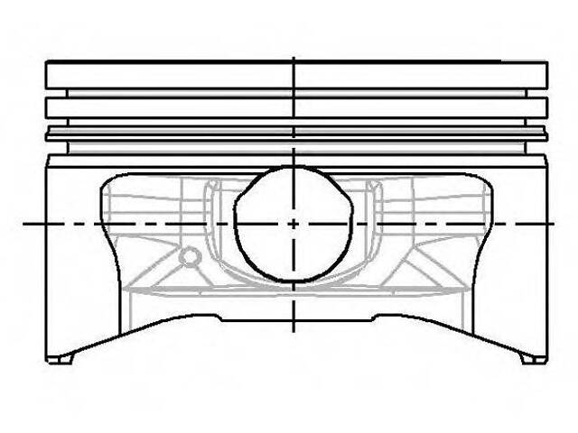 Поршень в комплекті на 1 циліндр, 1-й ремонт (+0,5) NURAL 8742940700 на FORD MONDEO Mk III седан (B4Y)