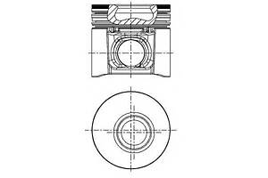 Поршень в комплекті на 1 циліндр, 1-й ремонт (+0,60) NURAL 8712220810 на FIAT DUCATO автобус (230)