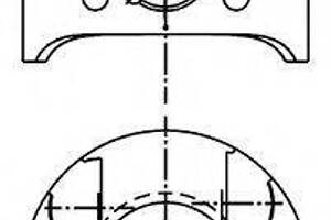 Поршень в комплекті на 1 циліндр, 2-й ремонт (+0,50) NURAL 8711790720 на MERCEDES-BENZ E-CLASS Break (S210)