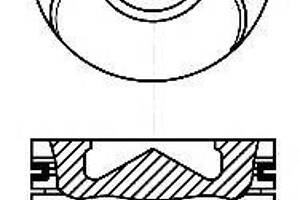 Поршень в комплекте на 1 цилиндр, STD NURAL 8711790000 на MERCEDES-BENZ C-CLASS седан (W202)