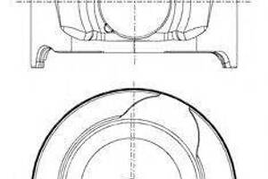 Поршень в комплекті на 1 циліндр, STD NURAL 8712340040 на RENAULT GRAN TOUR III универсал (KZ0/1)
