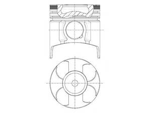 Поршень в комплекті на 1 циліндр, STD NURAL 8730760040 на VAUXHALL MERIVA Mk I (A)