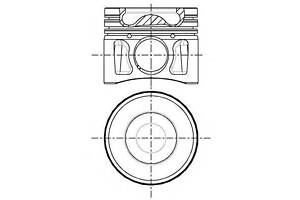 Поршень в комплекті на 1 циліндр, STD NURAL 8742770010 на FORD MONDEO Mk III универсал (BWY)