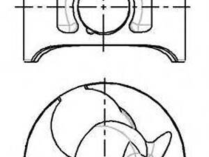 Поршень в комплекті на 1 циліндр, STD NURAL 8774310040 на MERCEDES-BENZ G-CLASS (W463)