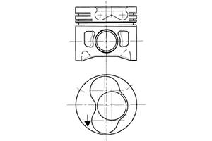Поршень VW 79,76 +0.25 1-2 цмліндри