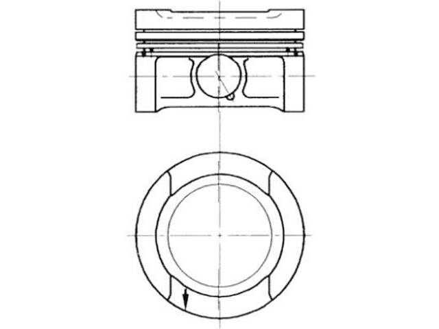 Поршень VW BORA (1J2) / AUDI A3 (8L1) / VW GOLF (1H1) / VW POLO (6V5) 1988-2013 г.